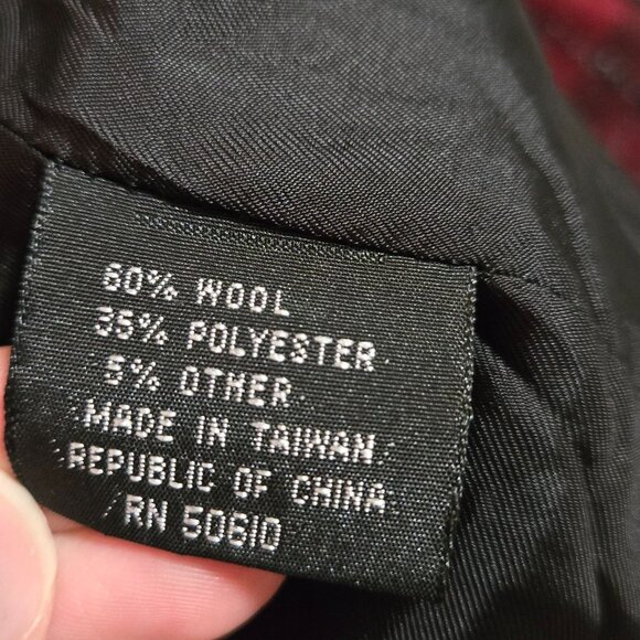 Vintage Womens 12 Tartan Plaid Blazer Wool Blend Holidays Old Money Preppy Acade - Picture 7 of 9